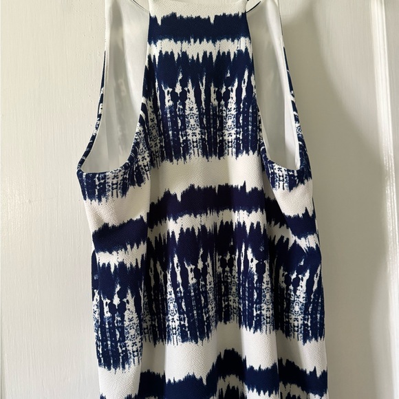 Love...Ady Navy & White Sleeveless Dress. Fully lined. No signs of wear. - Picture 5 of 6